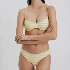 NWT Solid & Striped Daphne Bikini Set